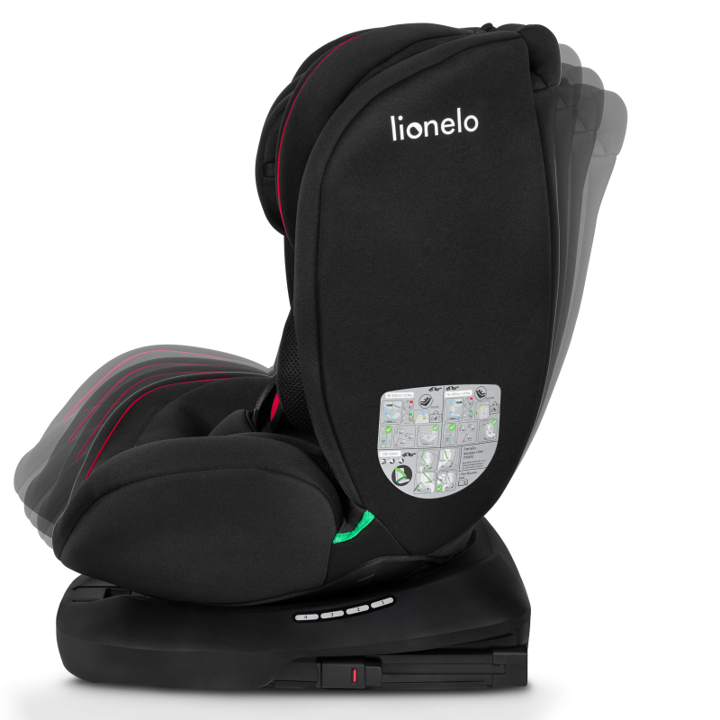 Lionelo Bastiaan i-Size Black Red - Автокрісло