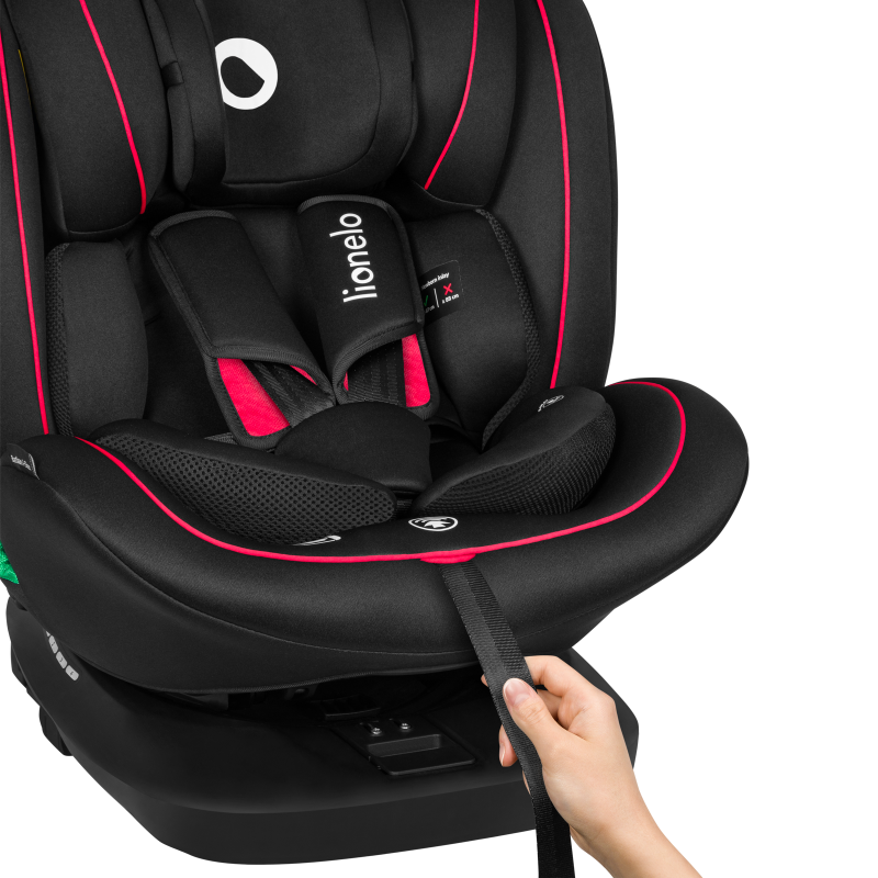 Lionelo Bastiaan i-Size Black Red - Автокрісло