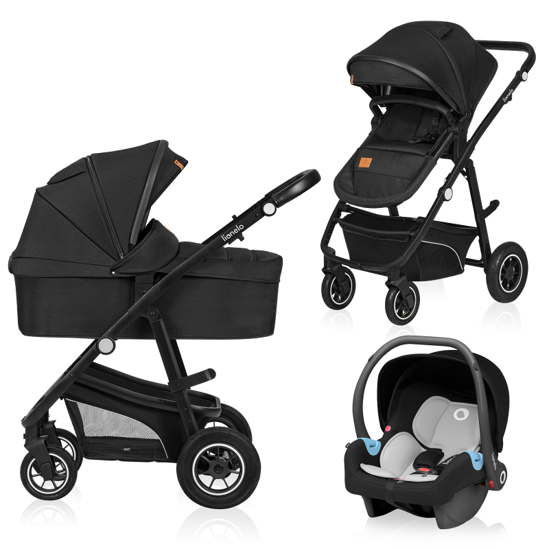 Lionelo Bianka 3 в 1 Black Onyx - Багатофункціональна коляска з сидінням