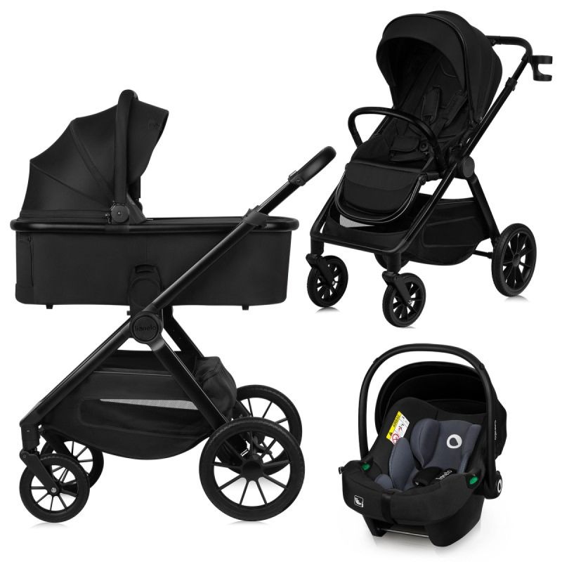 Lionelo Layla 3 в 1 Black Onyx - Багатофункціональна коляска з сидінням