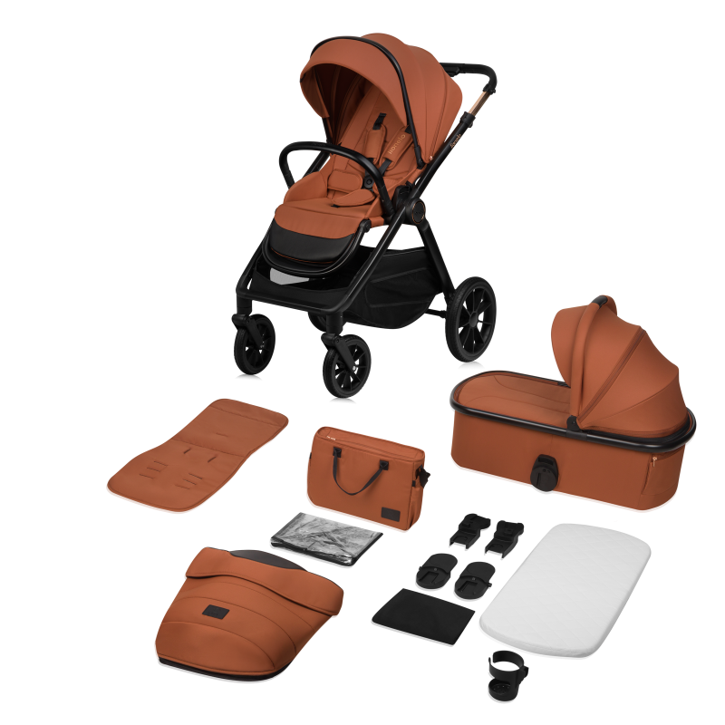 Lionelo Layla 2 в 1 Brown Rust - Багатофункціональна коляска з сидінням