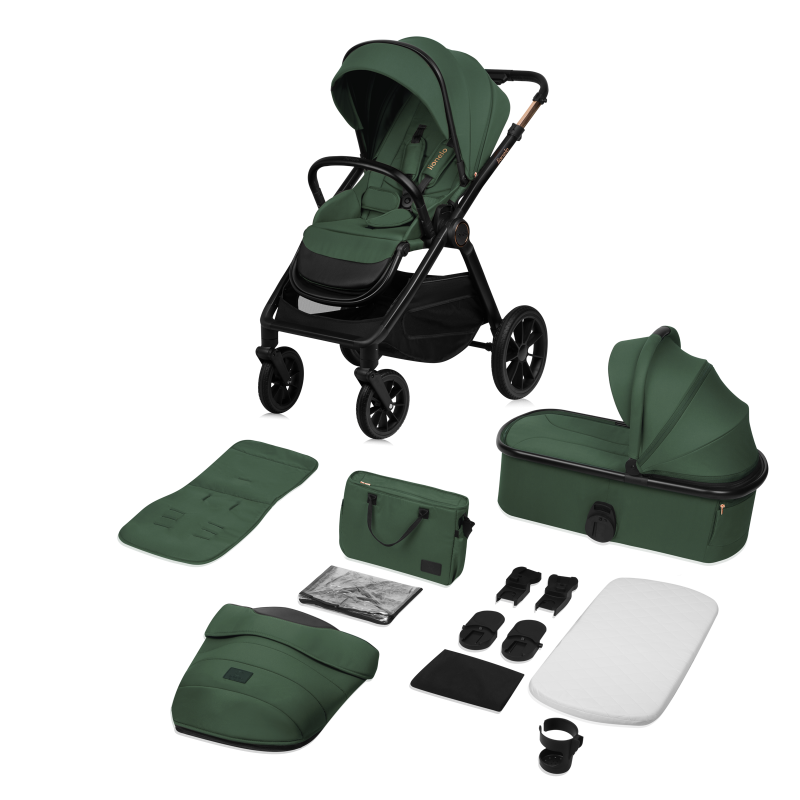 Lionelo Layla 2 в 1 Green Forest - Багатофункціональна коляска з сидінням