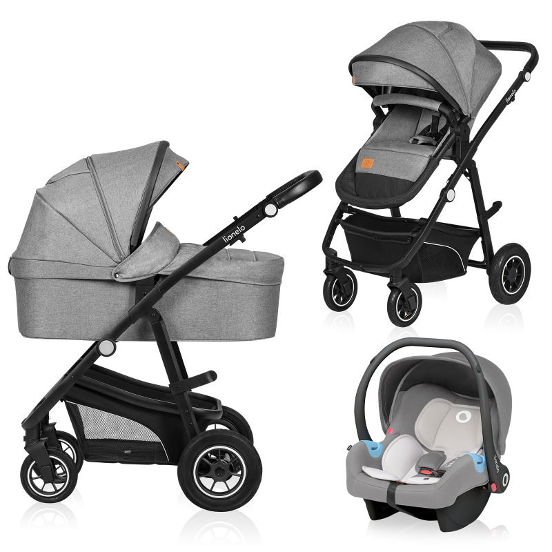 Lionelo Bianka 3 в 1 Grey Stone - Багатофункціональна коляска з сидінням