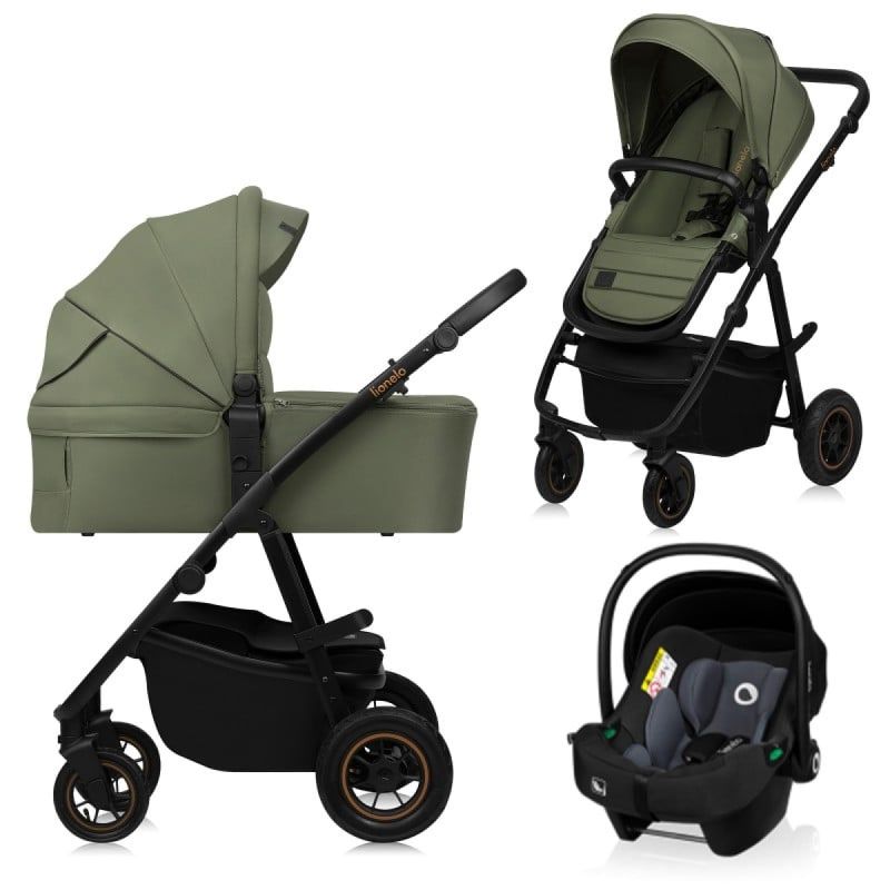 Lionelo Amber Plus Green Forest 3 в 1 - Багатофункціональна коляска