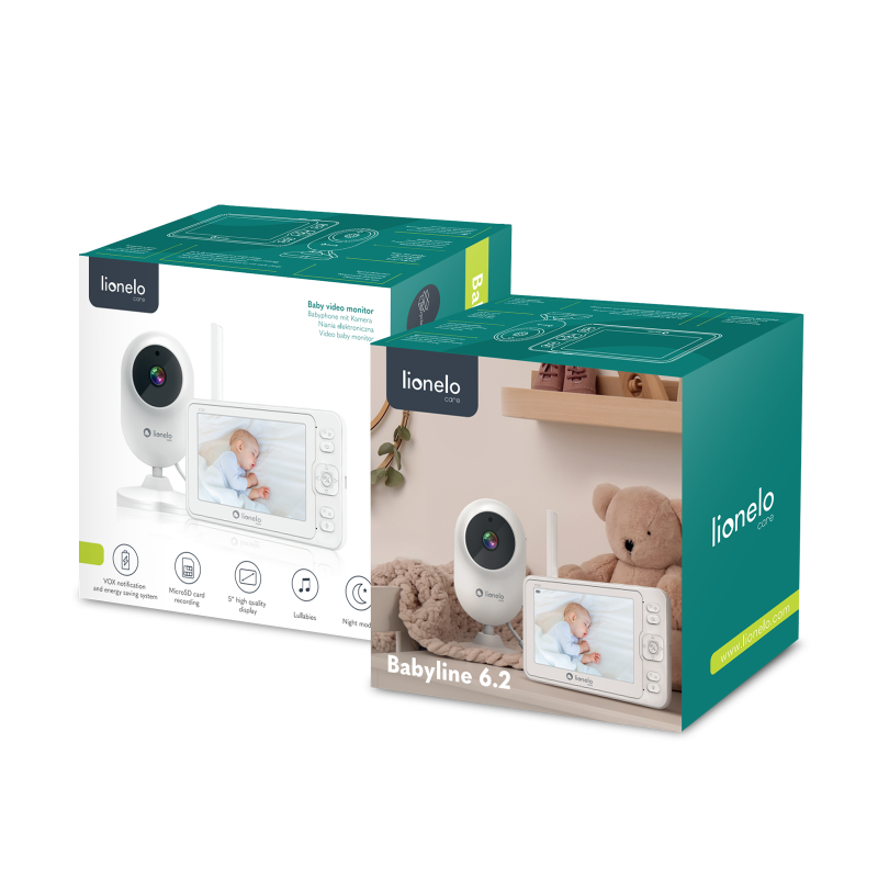 Lionelo Babyline 6.2 White - Відеоняня