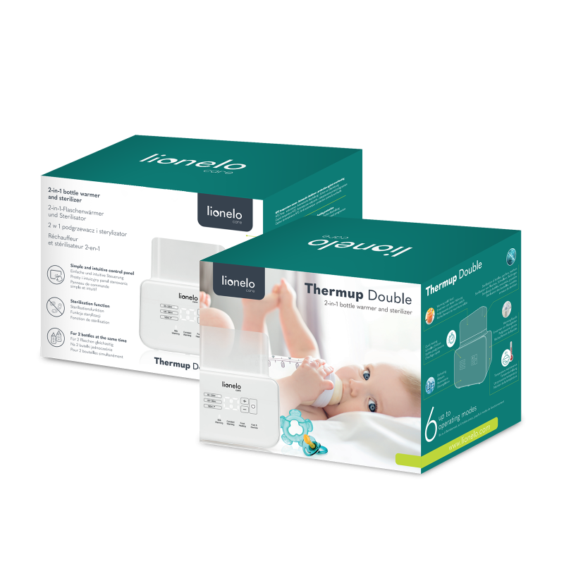 Lionelo Thermup Double White - Підігрівач пляшечок і стерилізатор
