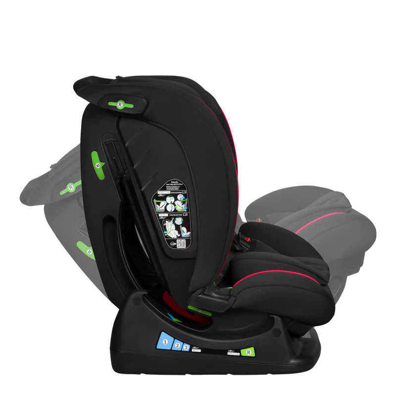 Lionelo Aart i-Size Black Carbon Red - Автокрісло 0-36 кг