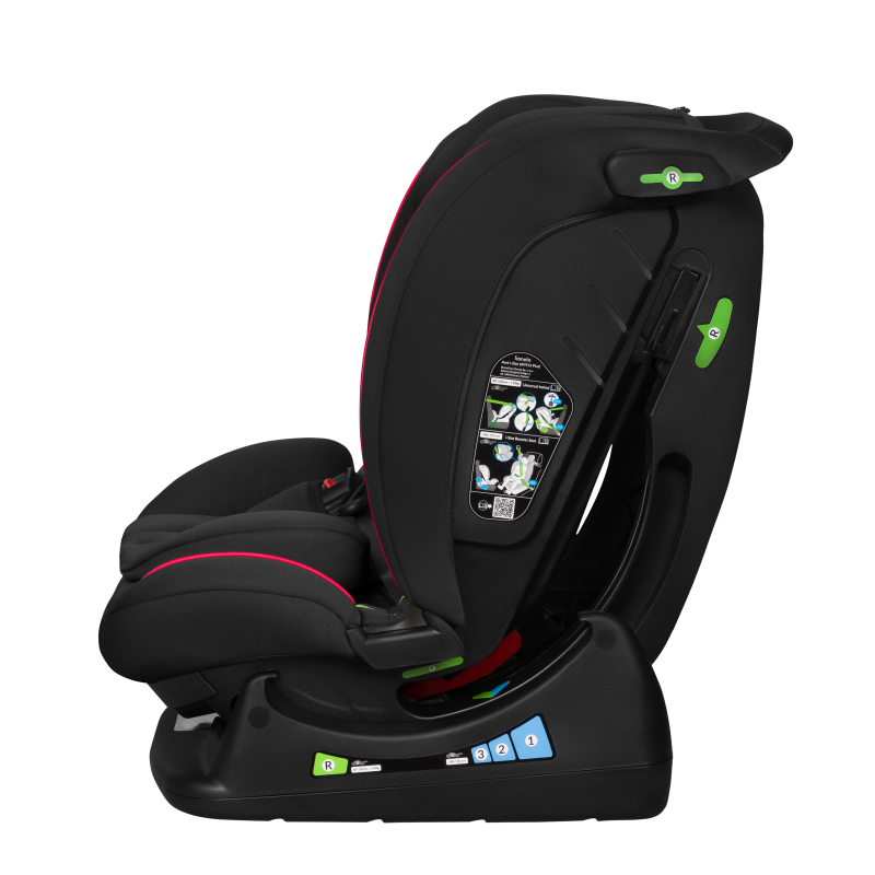 Lionelo Aart i-Size Black Carbon Red - Автокрісло 0-36 кг