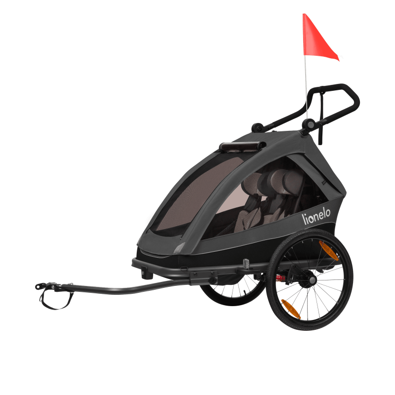 Lionelo Cama Grey Graphite - Велосипедний причіп з функцією коляски