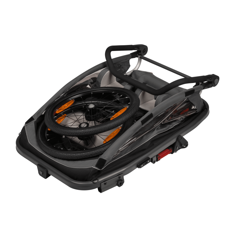 Lionelo Cama Grey Graphite - Велосипедний причіп з функцією коляски