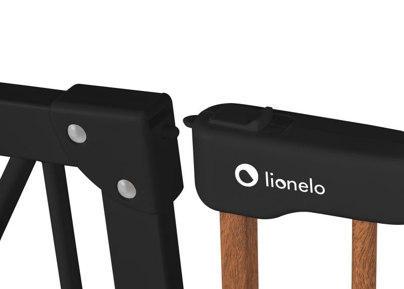 Lionelo Truus Slim Black Carbon Natural - Бар`єр безпеки