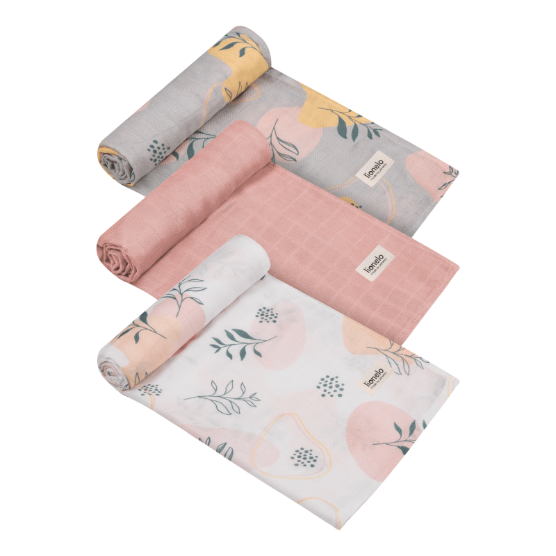 Lionelo Bamboo Set Leaf - Набір дитячих пелюшок