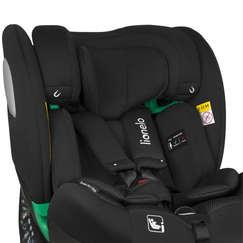 Lionelo Braam Air I-Size Black Carbon - Автокрісло 0-36 кг