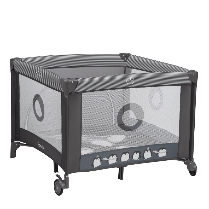 Lionelo Bonnie Grey Scandi - дитячий манеж
