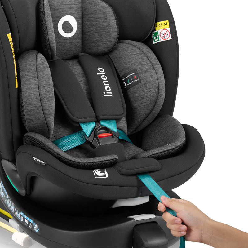 Lionelo Navy I-size Black Turquoise - Автокрісло