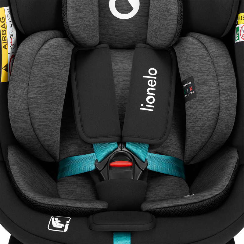 Lionelo Navy I-size Black Turquoise - Автокрісло