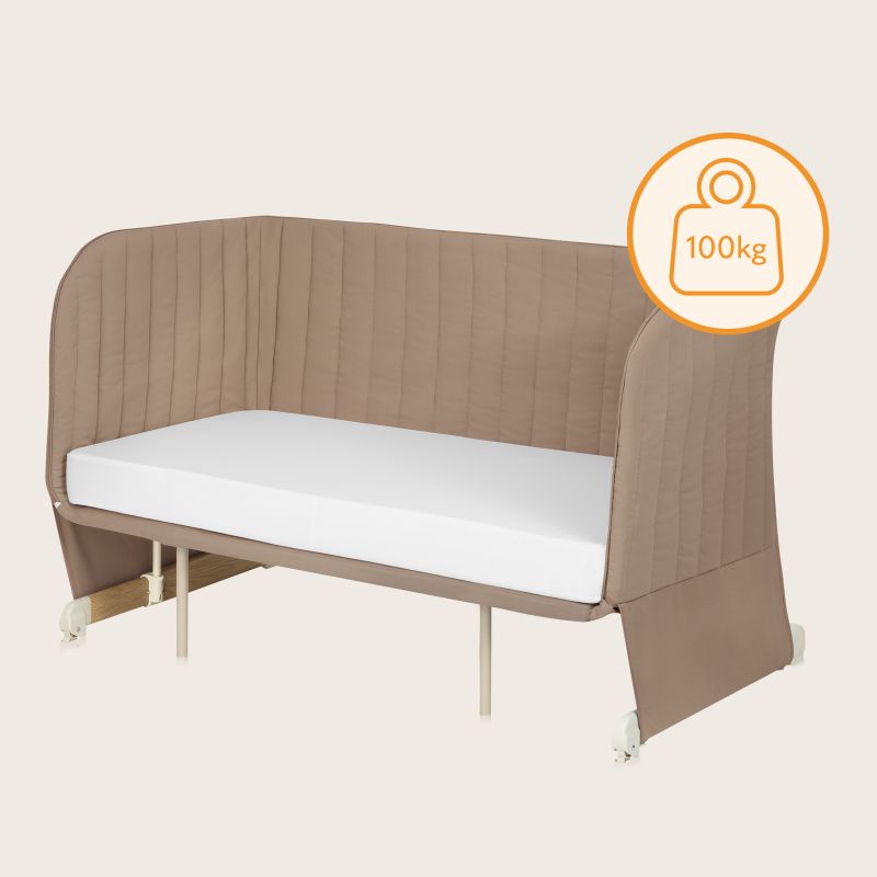 Lionelo Thomi Plus Beige Carmel - Приставне ліжечко
