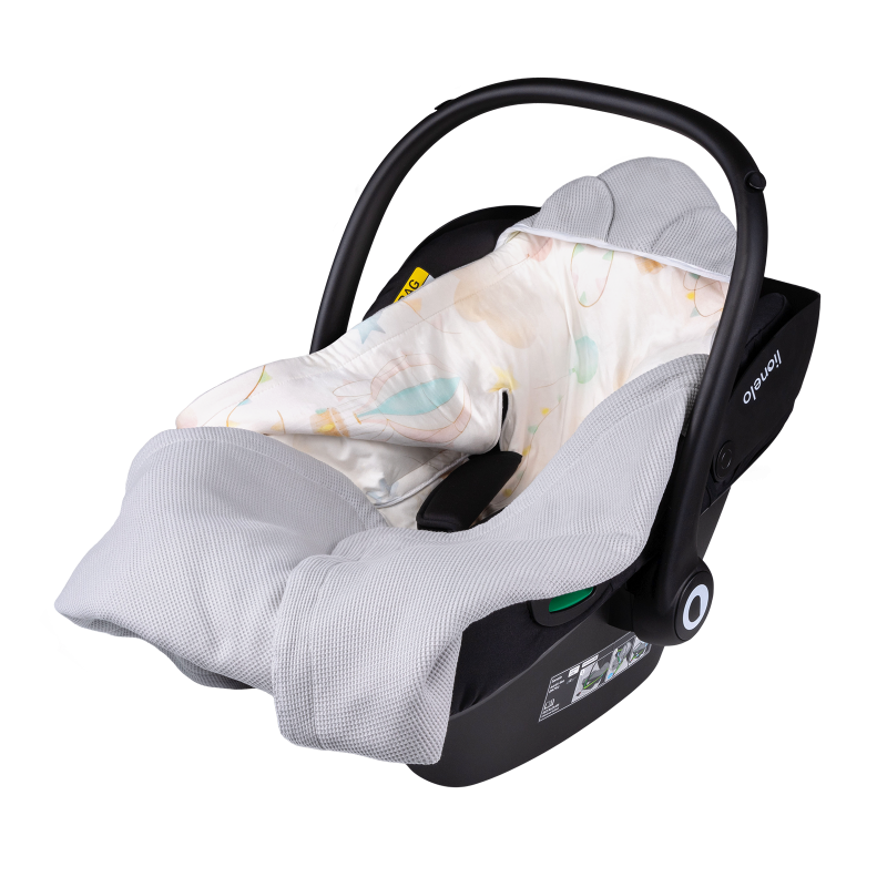 Lionelo Travel Swaddle Blanket Grey Balloon - Бамбукова ковдра