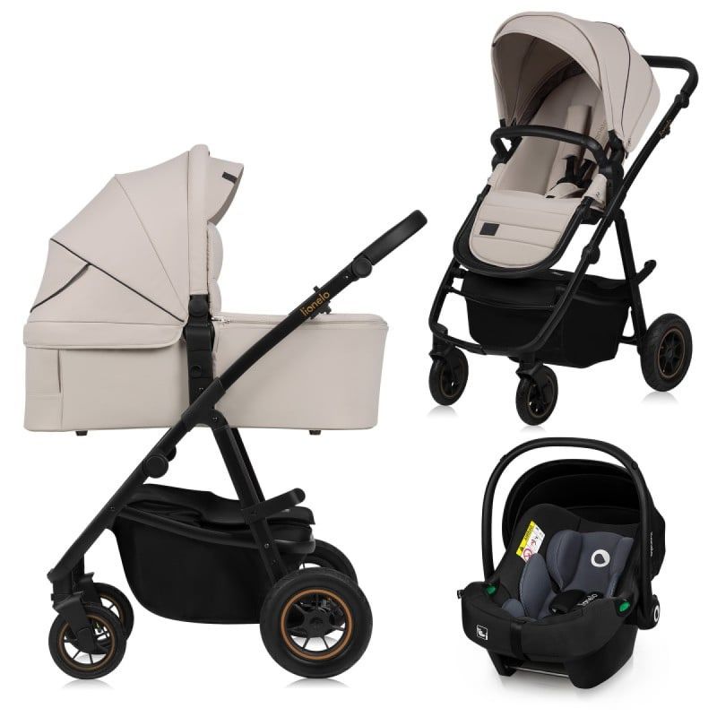 Lionelo Amber Plus Beige Sand 3 в 1 - Багатофункціональна коляска
