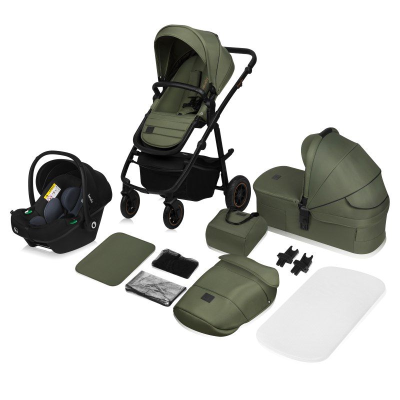 Lionelo Amber Plus Green Forest 3 в 1 - Багатофункціональна коляска