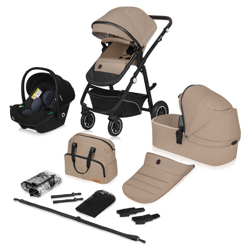 Lionelo Bianka 3 в 1 Beige Sand - Багатофункціональна коляска з сидінням