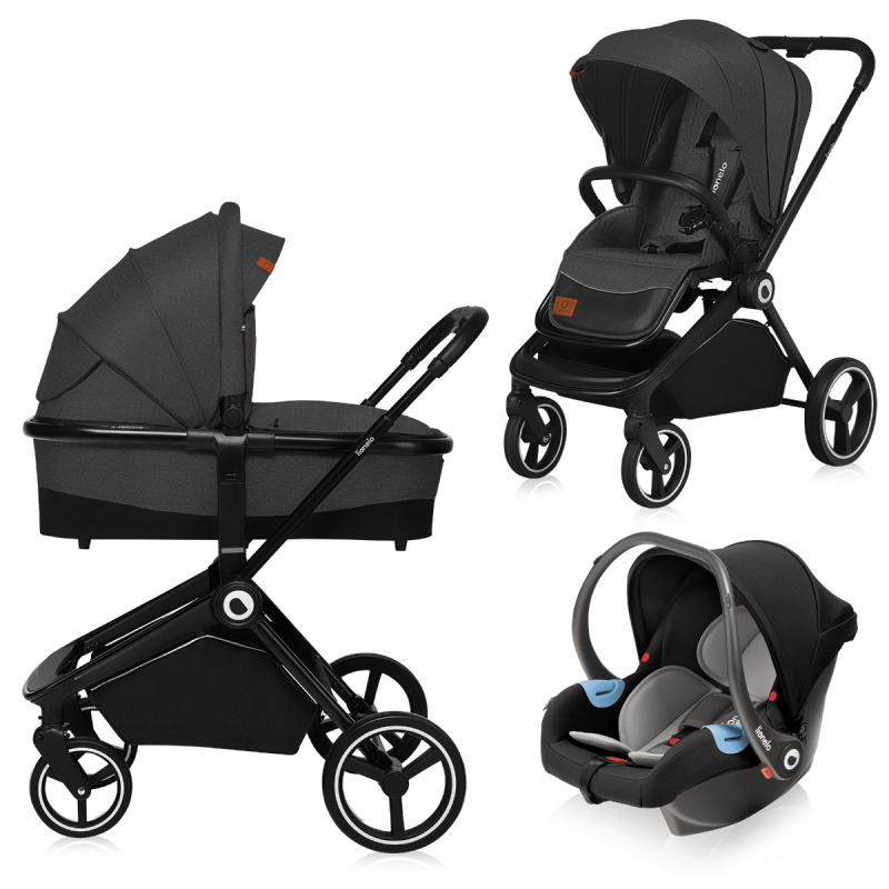 Lionelo Mika 3 в 1 Grey Graphite - Багатофункціональна коляска
