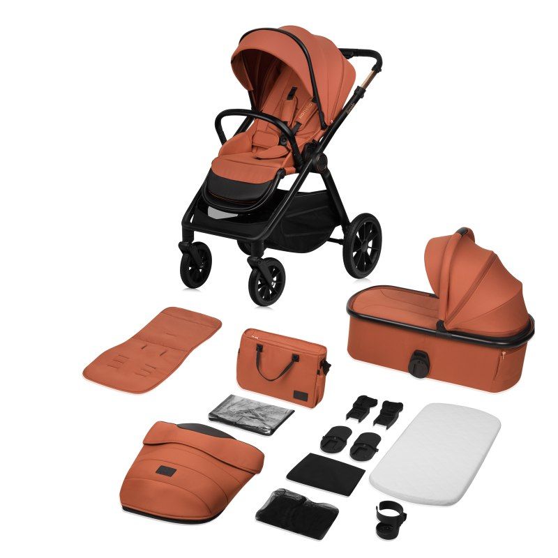 Lionelo Layla 2 в 1 Brown Rust - Багатофункціональна коляска з сидінням
