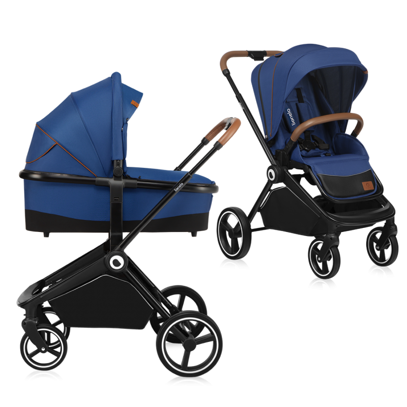 Lionelo Mika 2 в 1 Blue Navy - Багатофункціональна коляска