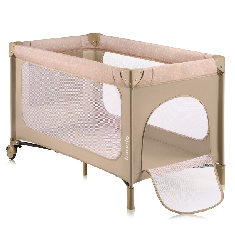 Lionelo Jasmin Easy Fold Beige Sand - Дитяче ліжечко 2 в 1