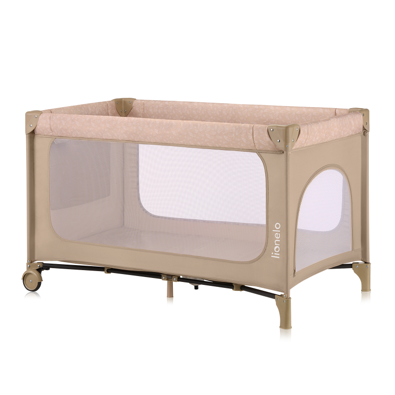 Lionelo Jasmin Easy Fold Beige Sand - Дитяче ліжечко 2 в 1