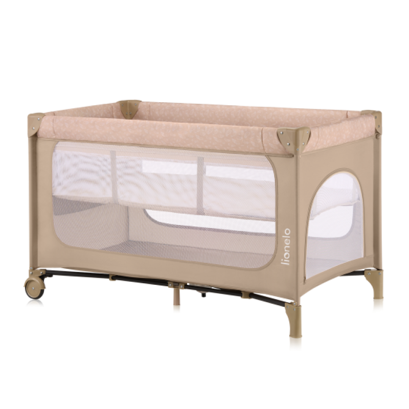 Lionelo Jasmin Easy Fold Beige Sand - Дитяче ліжечко 2 в 1