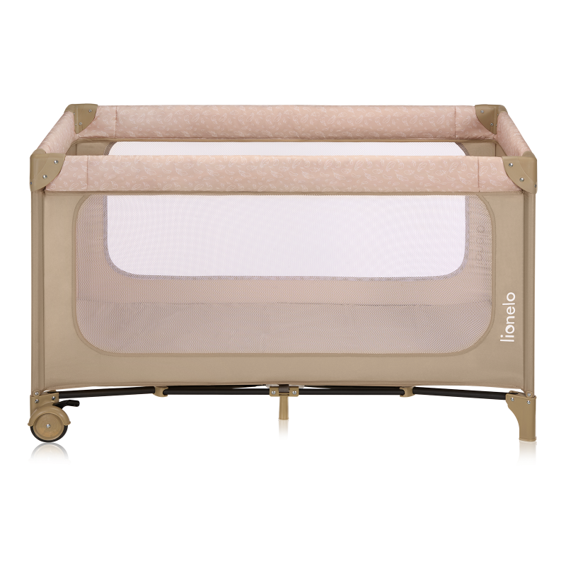 Lionelo Jasmin Easy Fold Beige Sand - Дитяче ліжечко 2 в 1