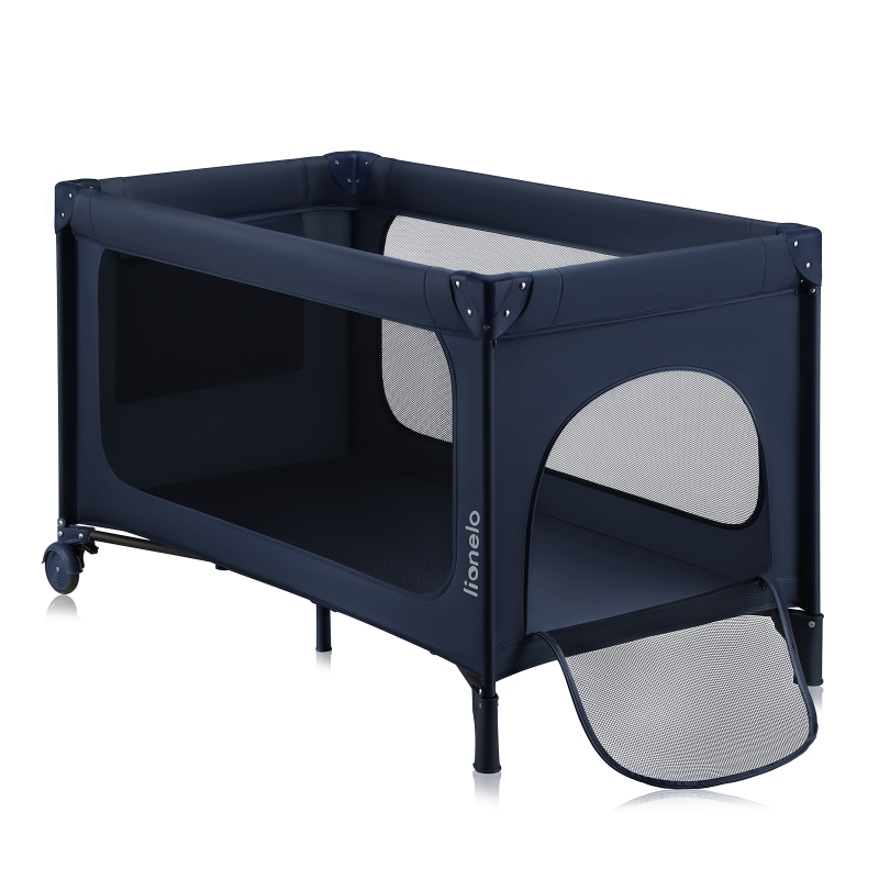 Lionelo Jasmin Easy Fold Blue Navy - Дитяче ліжечко 2 в 1