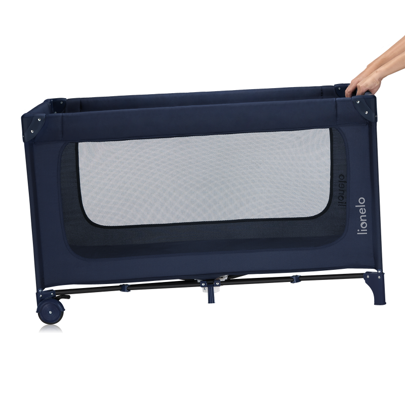 Lionelo Jasmin Easy Fold Blue Navy - Дитяче ліжечко 2 в 1