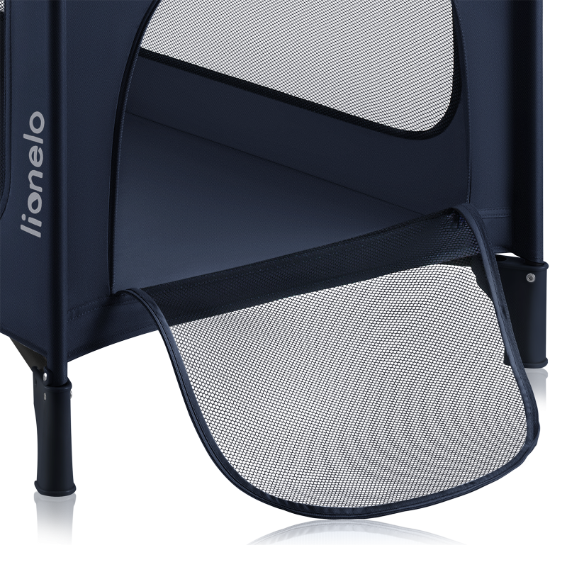 Lionelo Jasmin Easy Fold Blue Navy - Дитяче ліжечко 2 в 1