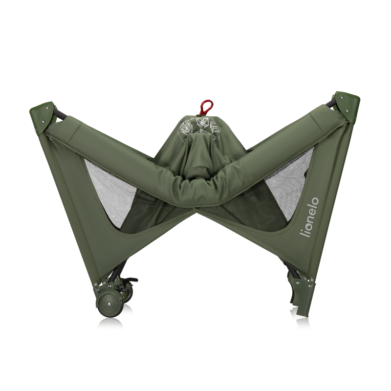 Lionelo Jasmin Easy Fold Green Olive - Дитяче ліжечко 2 в 1
