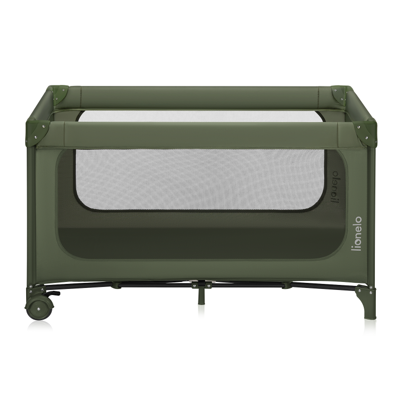 Lionelo Jasmin Easy Fold Green Olive - Дитяче ліжечко 2 в 1
