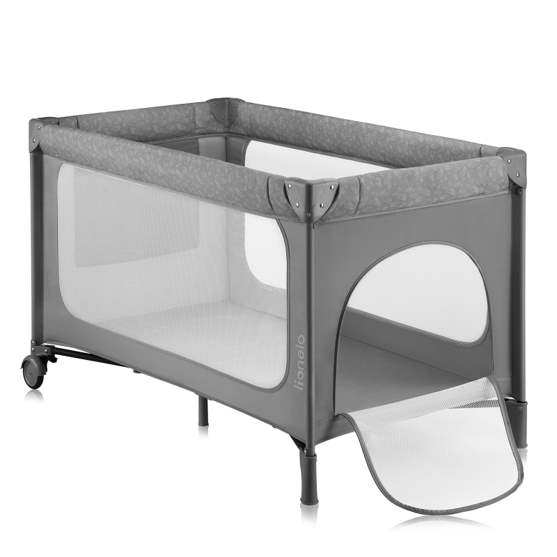 Lionelo Jasmin Easy Fold Grey Stone - Дитяче ліжечко 2 в 1