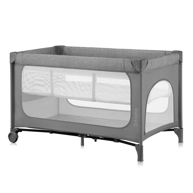 Lionelo Jasmin Easy Fold Grey Stone - Дитяче ліжечко 2 в 1