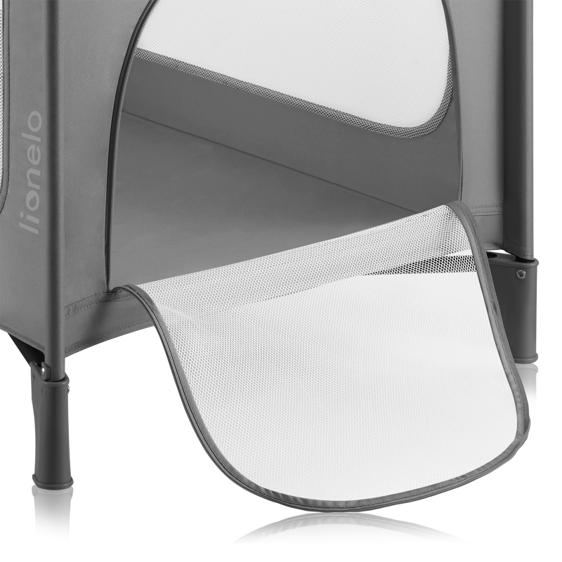 Lionelo Jasmin Easy Fold Grey Stone - Дитяче ліжечко 2 в 1