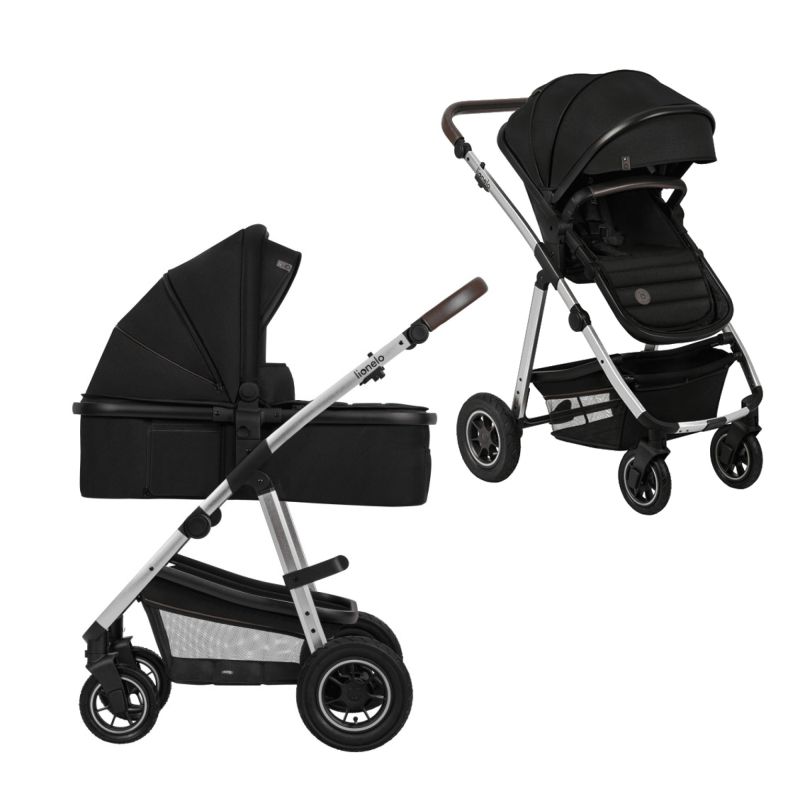 Lionelo Amber 2 в 1 Black Silver - Багатофункціональна коляска