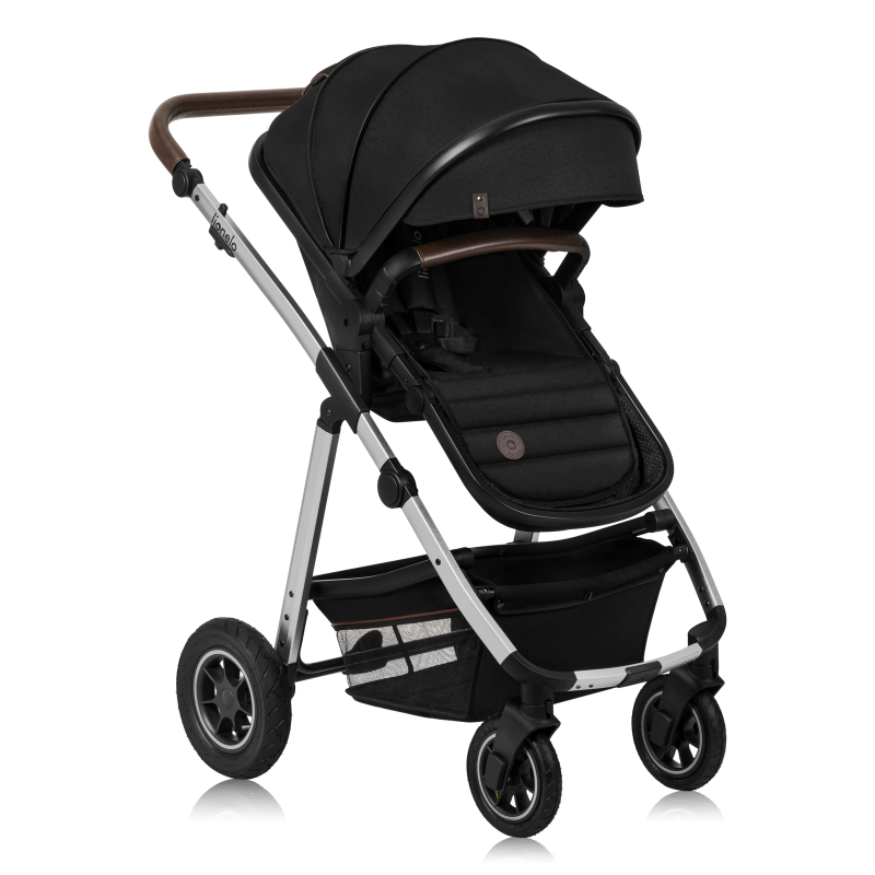 Lionelo Amber 2 в 1 Black Silver - Багатофункціональна коляска