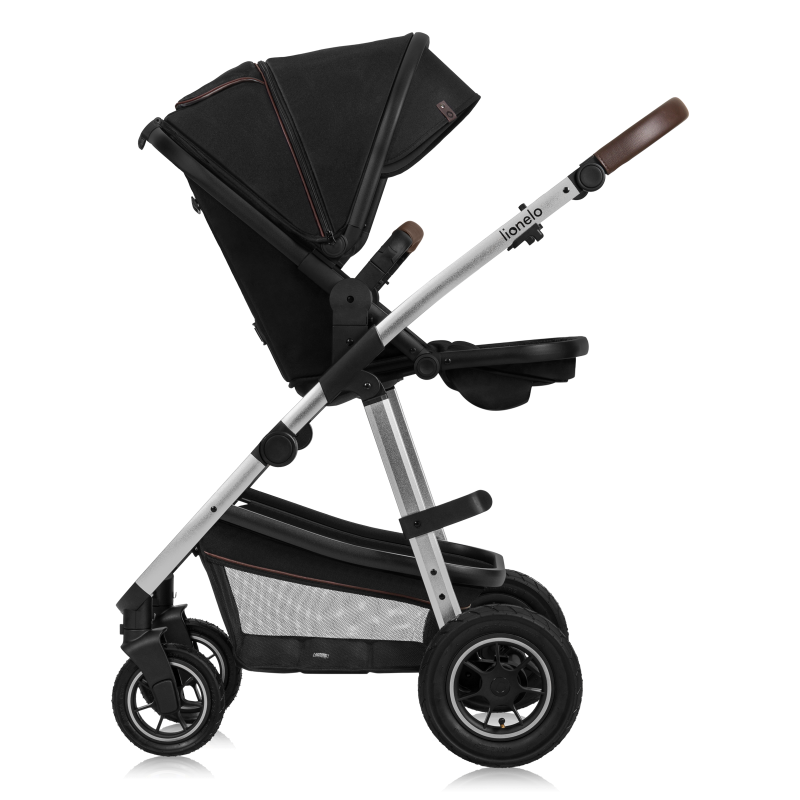 Lionelo Amber 2 в 1 Black Silver - Багатофункціональна коляска