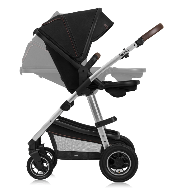 Lionelo Amber 2 в 1 Black Silver - Багатофункціональна коляска