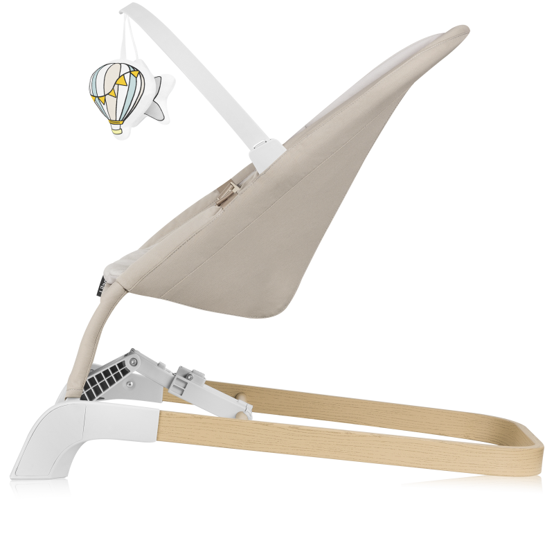 Lionelo Lilac Beige Sand - Крісло-гойдалка