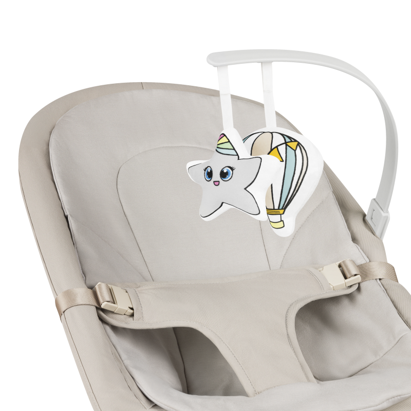 Lionelo Lilac Beige Sand - Крісло-гойдалка