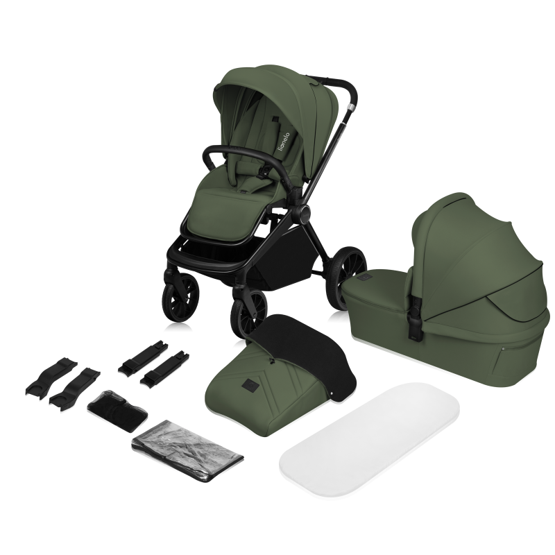Lionelo Mika Plus Green Olive 2 в 1 - Багатофункціональна коляска