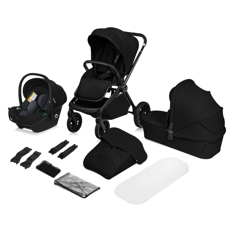 Lionelo Mika Plus Black Onyx 3 в 1 - Багатофункціональна коляска