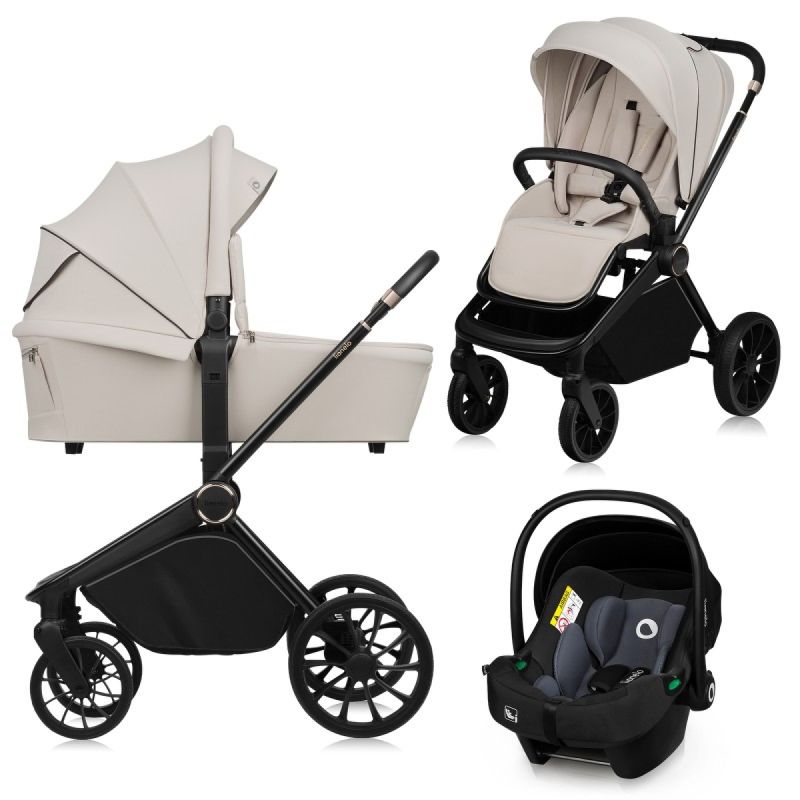 Lionelo Mika Plus Beige Sand 3 в 1 - Багатофункціональна коляска