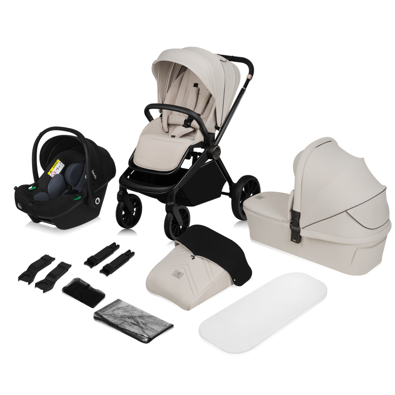 Lionelo Mika Plus Beige Sand 3 в 1 - Багатофункціональна коляска